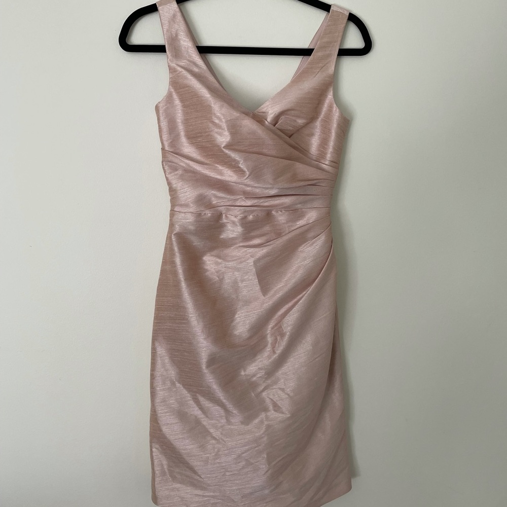 SOLD************GORGEOUS! Blush Pearl Pink Alfred Sung Dress XXS 0